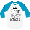 queens are born in october (2) 3/4 Sleeve Shirt