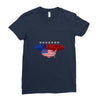 america flag Ladies Fitted T-Shirt