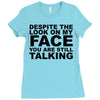 rude slogan Ladies Fitted T-Shirt