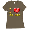 i heart my wife Ladies Fitted T-Shirt