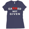 rn earned not given Ladies Fitted T-Shirt