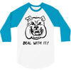deal with it angry pitbul 3/4 Sleeve Shirt