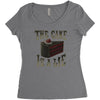 the cake is a lie Women's Triblend Scoop T-shirt