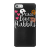 peace love rabbits iPhone 7 Case