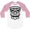 tiki mask hawaiian 3/4 Sleeve Shirt