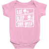 v3 eat sleep code Baby Onesie