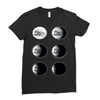 the phases of the moon of laika dog Ladies Fitted T-Shirt