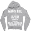 Super March Girl Zipper Hoodie