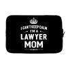 i can't keep calm i'm a lawyer mom Laptop sleeve