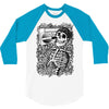 boombox skull 3/4 Sleeve Shirt