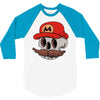 mario skull 3/4 Sleeve Shirt