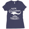 New Grandma 2018 Rokie Dept. Ladies Fitted T-Shirt