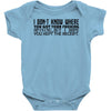 opinions Baby Onesie