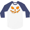 scary pumpkin face halloween 3/4 Sleeve Shirt