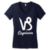 capricorne signe du zodiaq Women's V-Neck T-Shirt