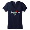sagittarius zodiac rose Women's V-Neck T-Shirt