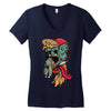 old skul dude Women's V-Neck T-Shirt