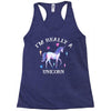 i'm really a unicorn Racerback Tank