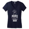 The More People I Meet The More I Love My Boxer Gifts Women's V-Neck T-Shirt