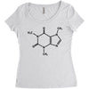 Caffeine Molecule Women's Triblend Scoop T-shirt