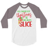 pizza christmas humor 3/4 Sleeve Shirt