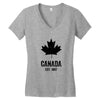 Canada Established 1867 Women's V-Neck T-Shirt