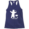 bear grills bbq funny Racerback Tank