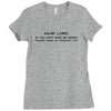 funny t shirt dear lord if you can't make me skinny Ladies Fitted T-Shirt