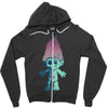 anatomy of a troll Zipper Hoodie