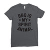 bbq spirit animal Ladies Fitted T-Shirt