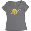 vintage space Women's Triblend Scoop T-shirt