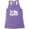 the dogfather cavalier king charles spaniel white Racerback Tank
