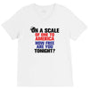 on a scale of one to america how free are you tonight V-Neck Tee