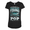 fishing pop Maternity Scoop Neck T-shirt