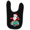 santa with piles of christmas Baby Bibs