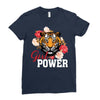Girl Power White Write Ladies Fitted T-Shirt