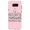 one by one penguins stealing Samsung Galaxy S8