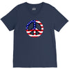 flag us flag peace independence day V-Neck Tee
