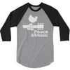 peace and music 3/4 Sleeve Shirt