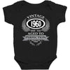 vintage quality without compromise 1960 aged to perfection Baby Bodysuit