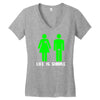 life is simple funny Women's V-Neck T-Shirt