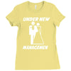 under new management funny Ladies Fitted T-Shirt