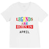 legends are born april V-Neck Tee
