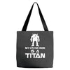 my other ride is a titan Tote Bags