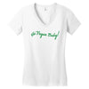 Go vegan baby Women's V-Neck T-Shirt