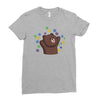 dorp bear Ladies Fitted T-Shirt