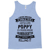 Super Cool Poppy Of A Freaking Awesome Granddaughter Tank Top