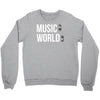 music on world off Crewneck Sweatshirt