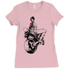 biker girl Ladies Fitted T-Shirt