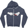 sharpened Zipper Hoodie